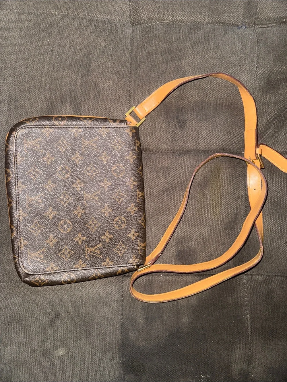 Louis Vuitton Monogram Crossbody Bag in Brown and Tan